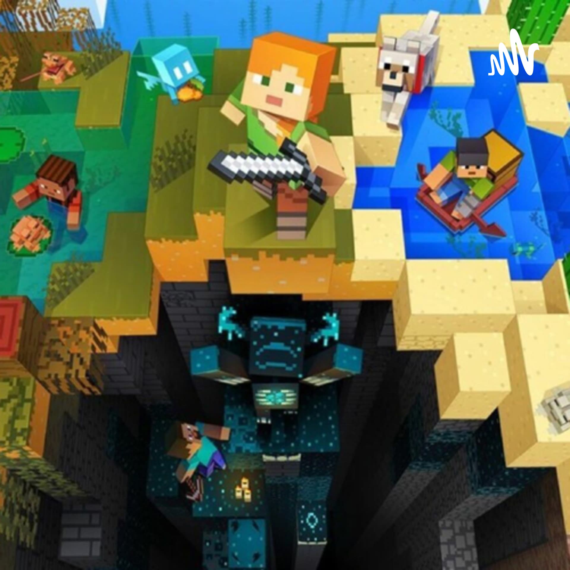 minecraft but half dinosaurs podcast