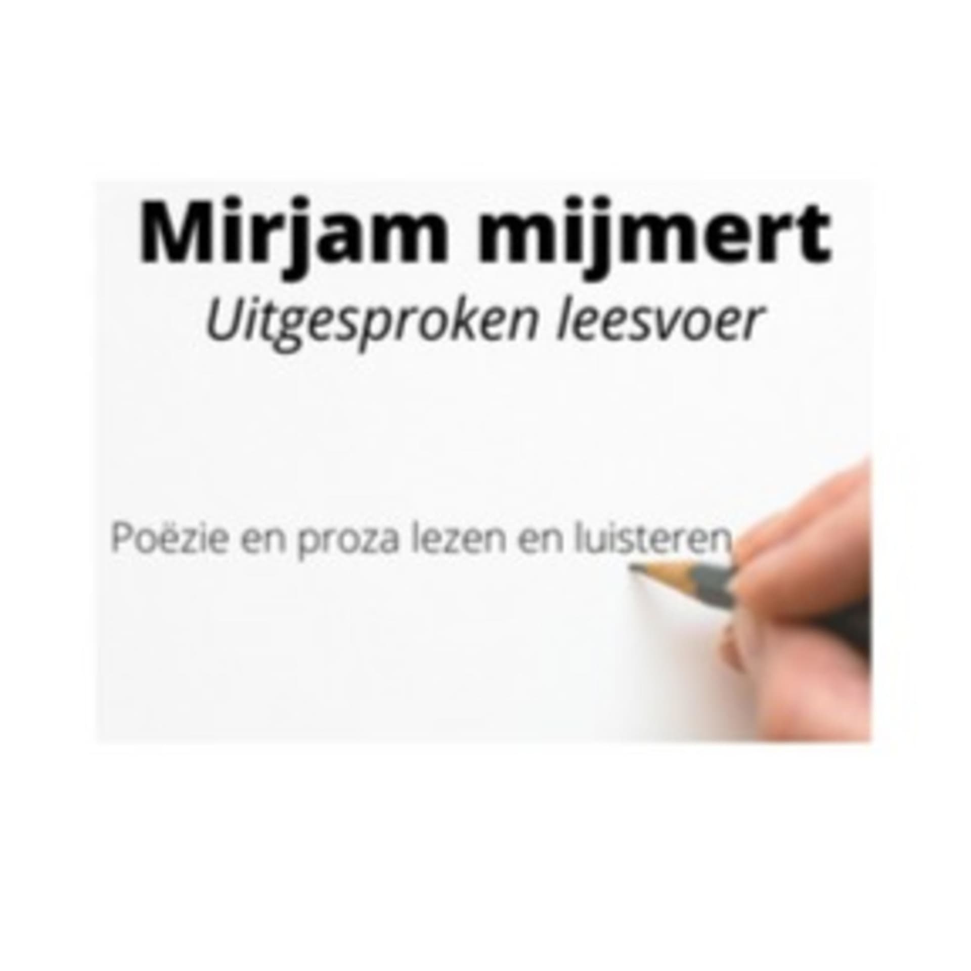 Mirjam mijmert - uitgesproken leesvoer
