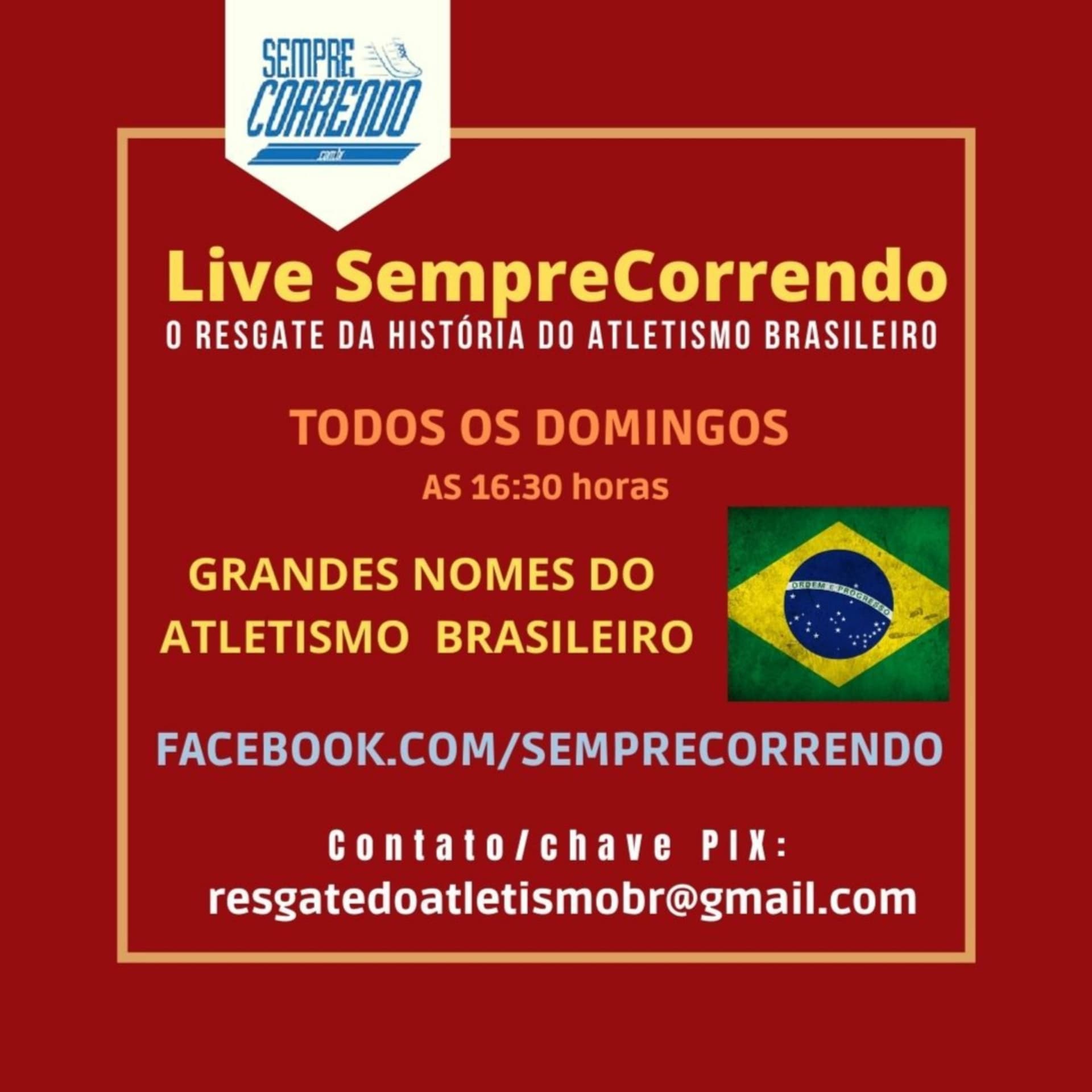 O Resgate da História do Atletismo Brasileiro - Lives Sempre Correndo - Podcasts