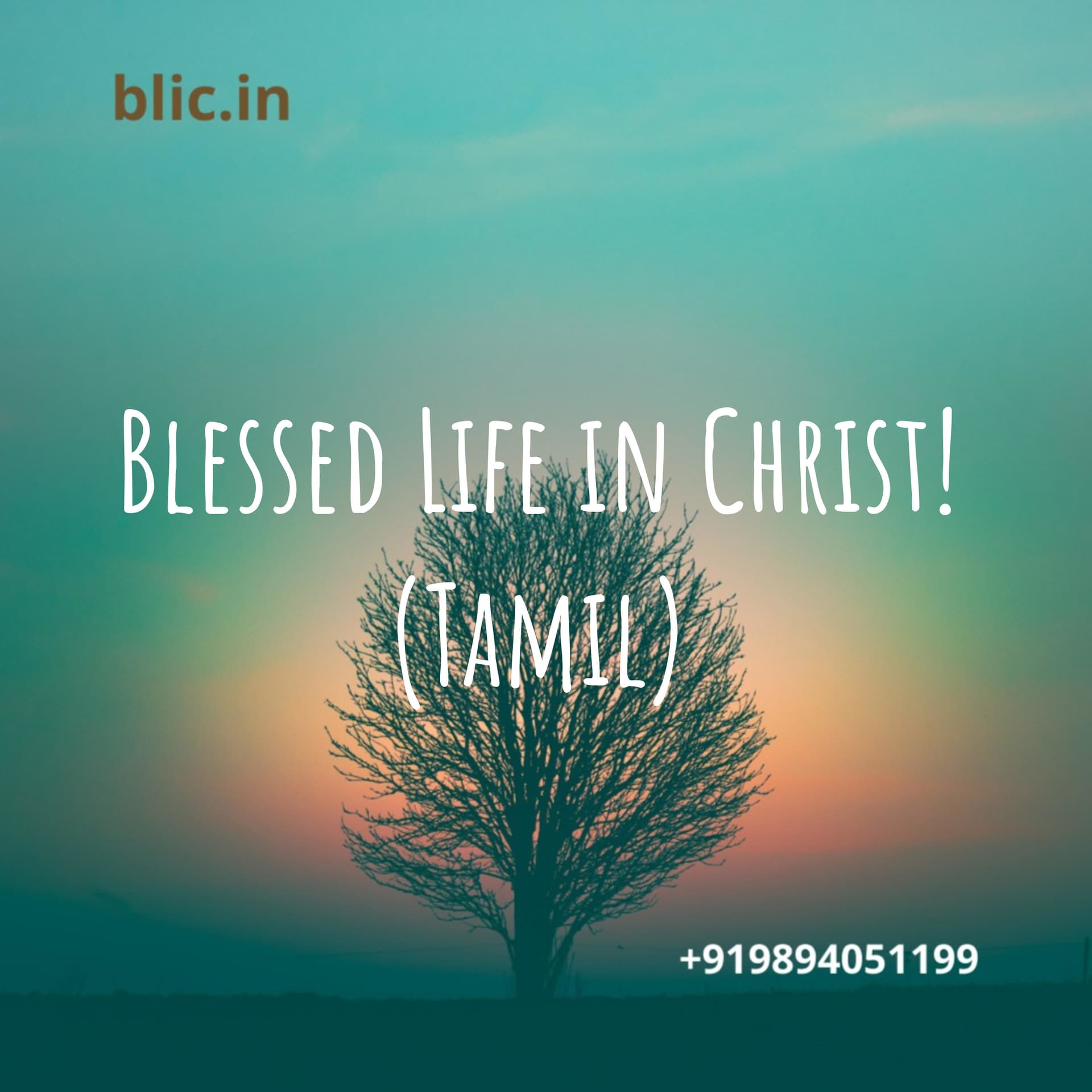 Blessed Life in Christ! (Tamil) - Podcasts