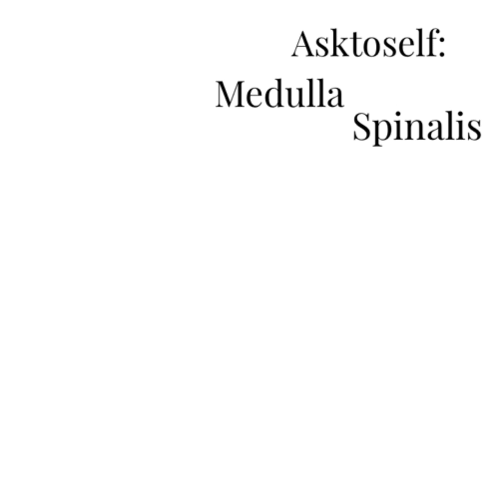 Asktoself: Medulla Spinalis - Podcasts