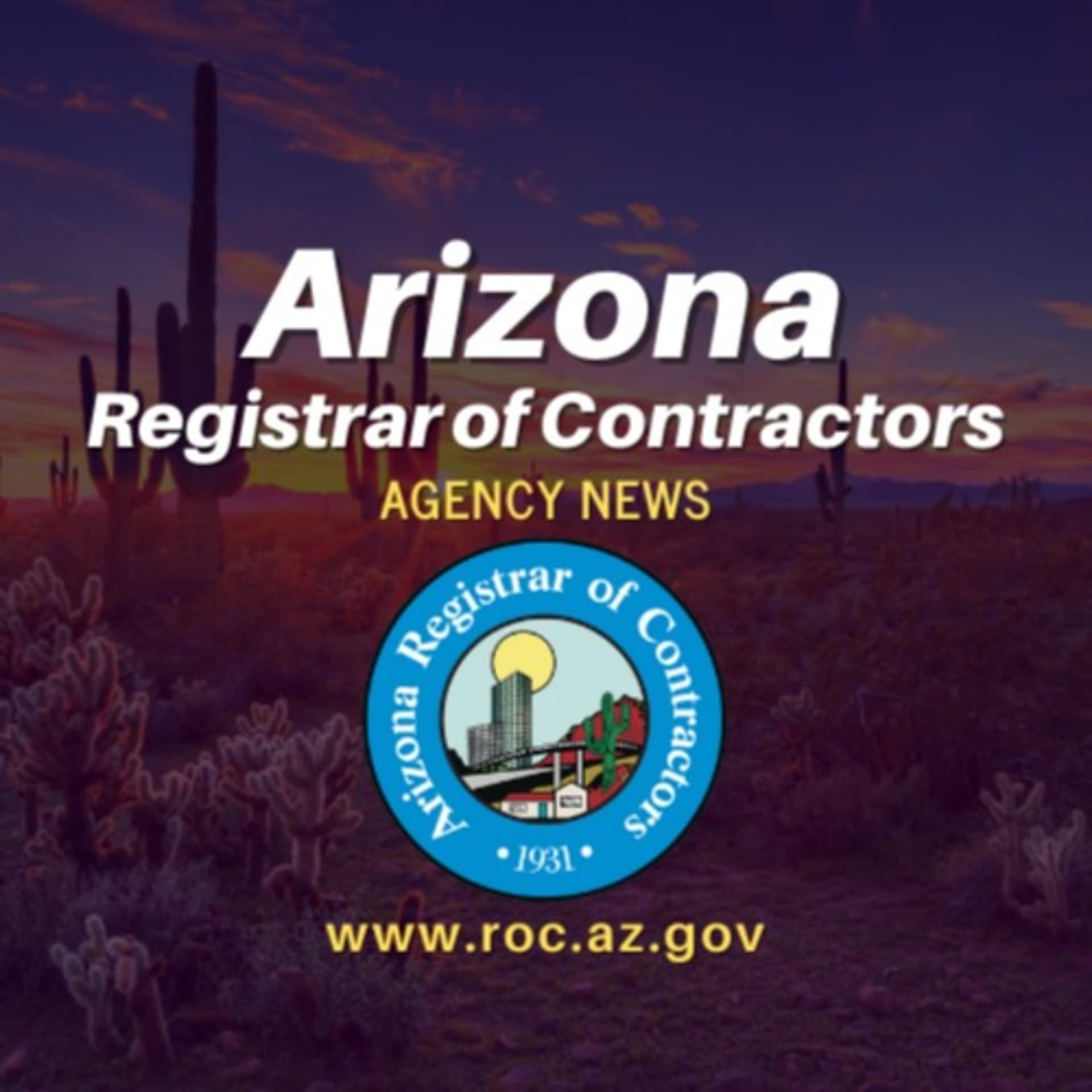 Arizona Registrar of Contractors Agency News - Podcasts