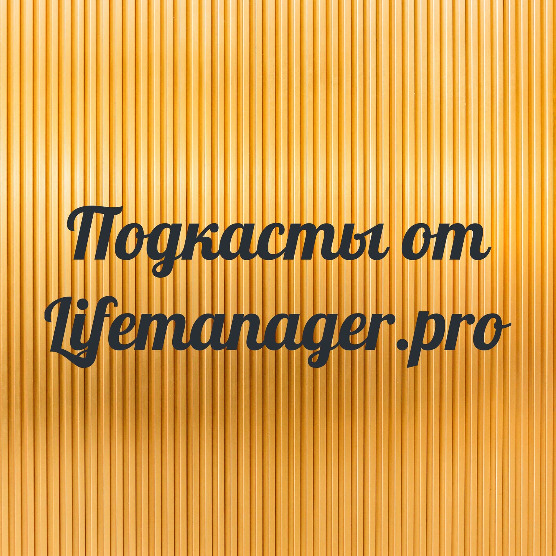 Подкасты от Lifemanager.pro - Podcasts