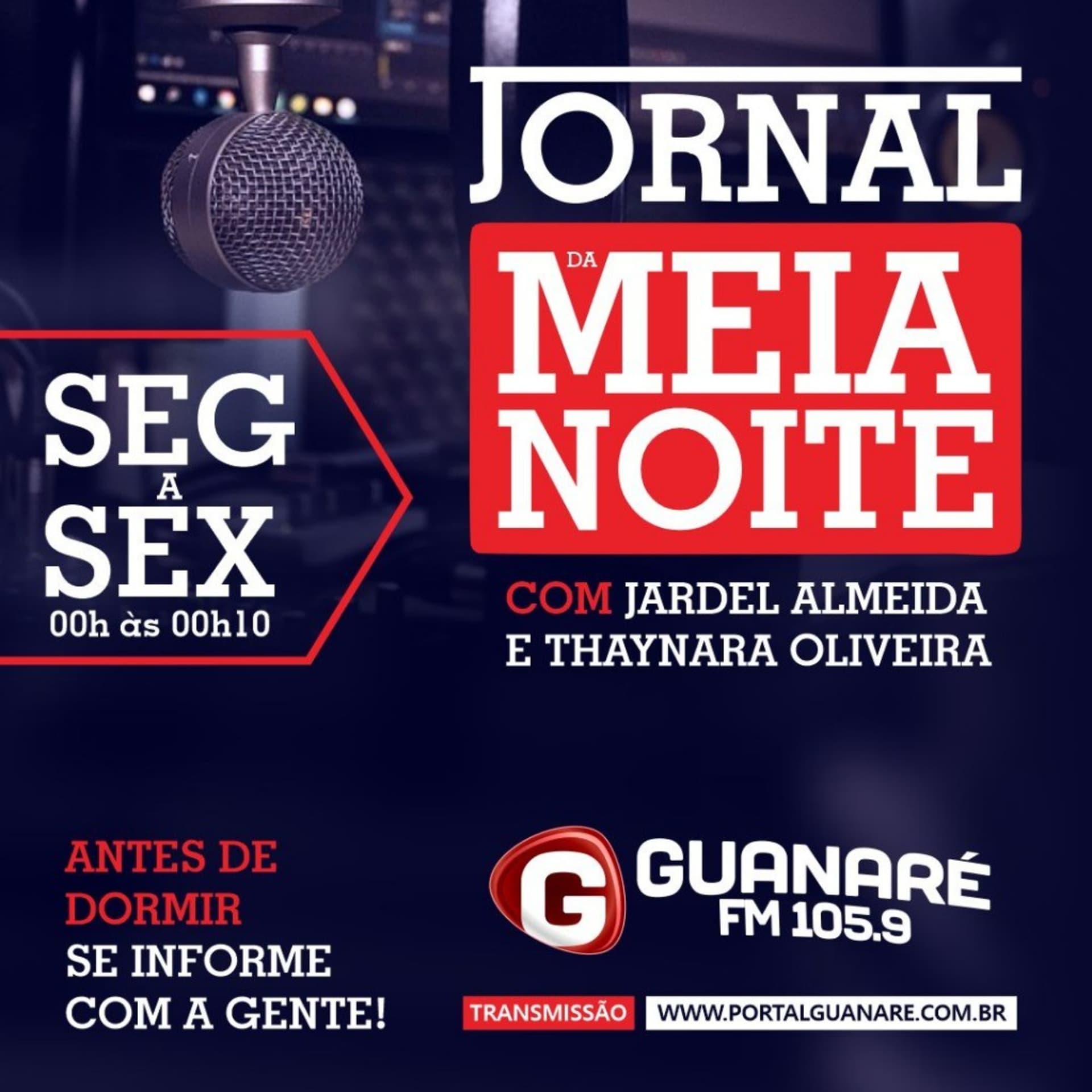 Jornal da Meia-Noite | Guanaré FM 105.9 - Podcasts