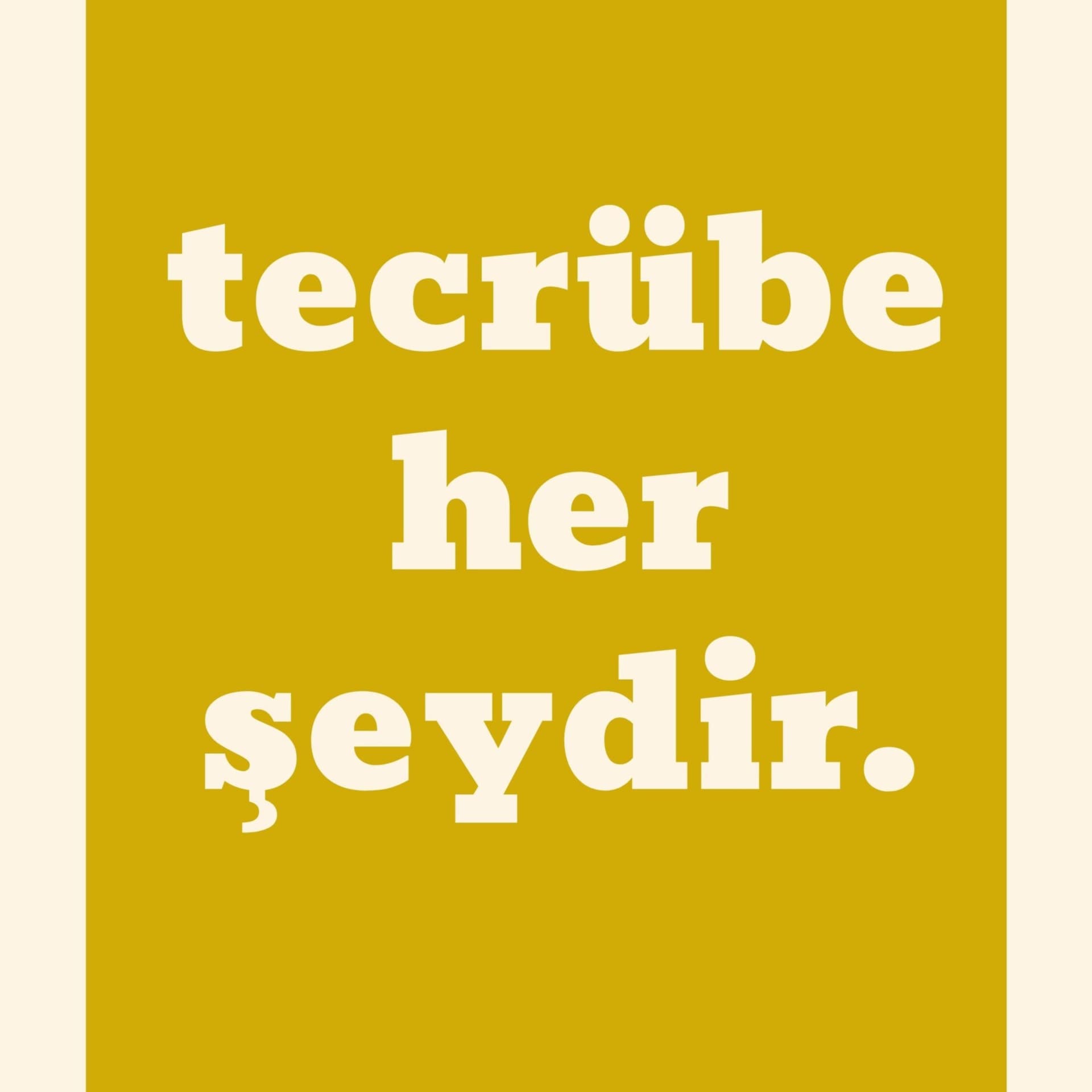 Tecrübe Her Şeydir - Podcasts