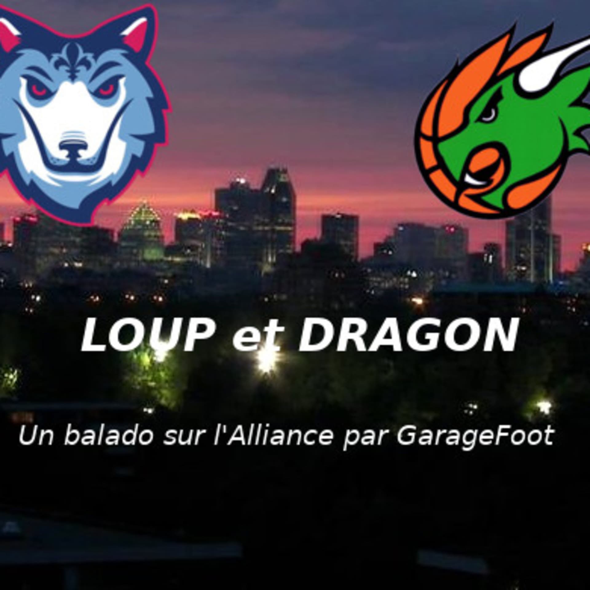 Loup et dragon par GarageFoot