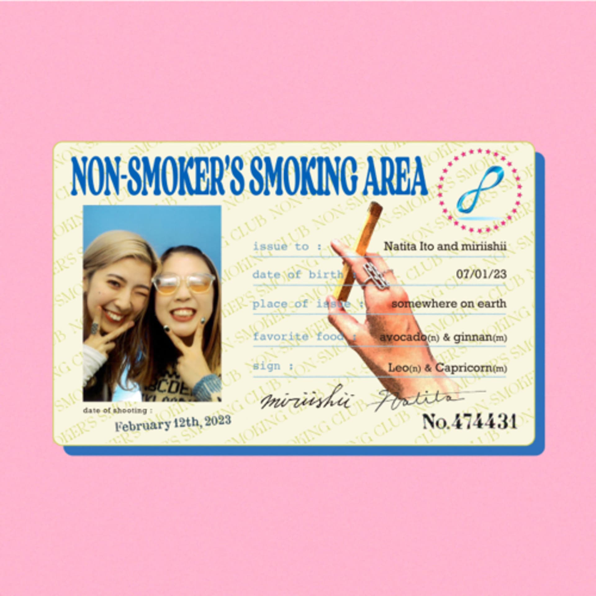 NON-SMOKER’S SMOKING AREA
