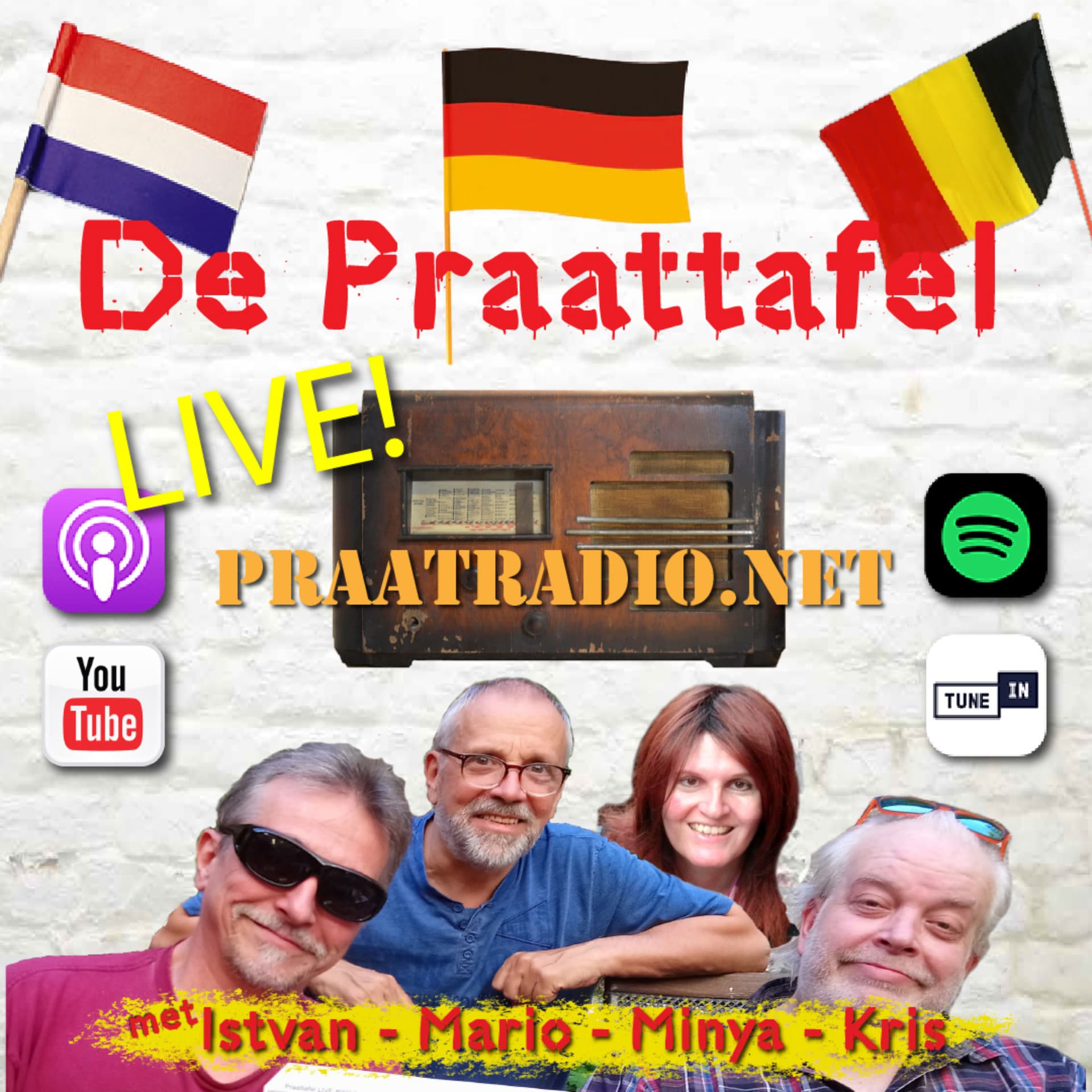 De Praattafel - Live talkshow en podcast - Podcasts