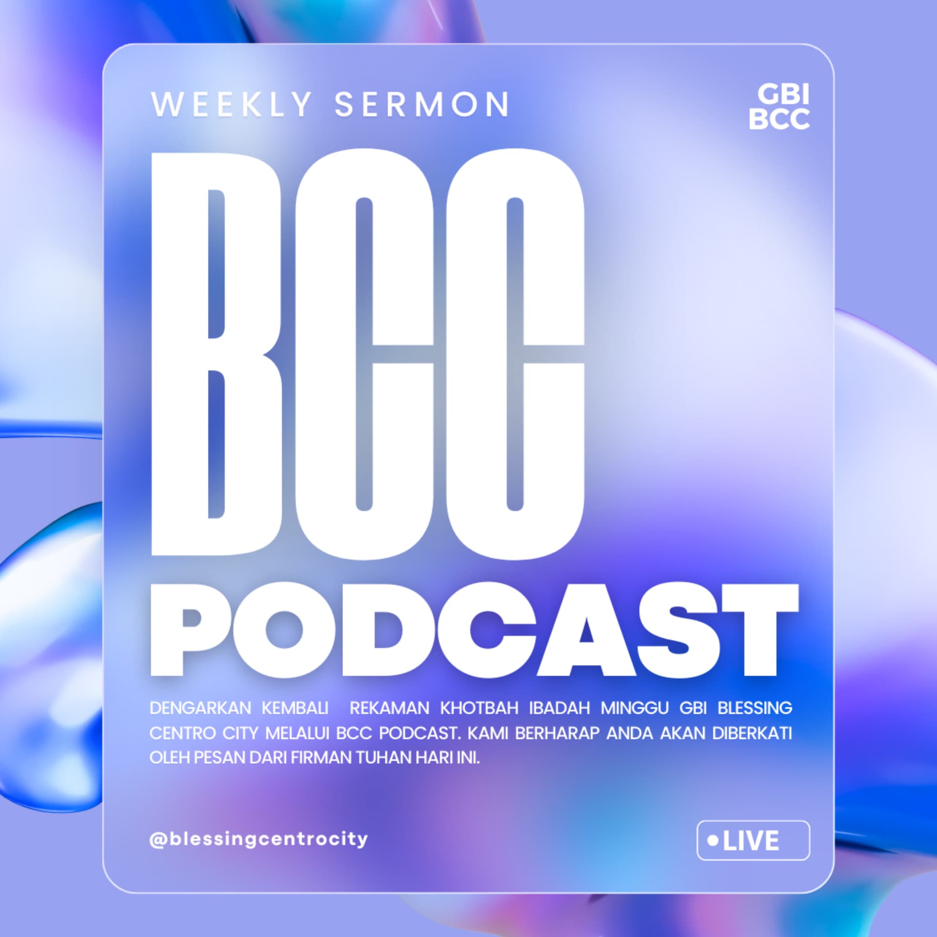 BCC Podcast (GBI Blessing Centro City) - Podcasts