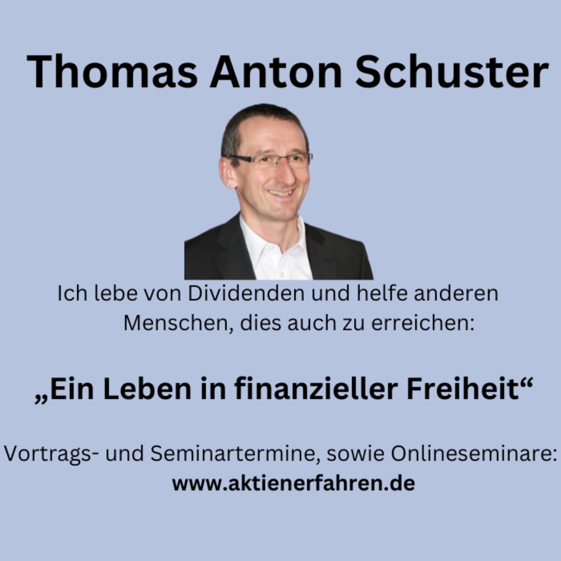 Thomas Anton Schuster - aktienerfahren.de - Podcasts