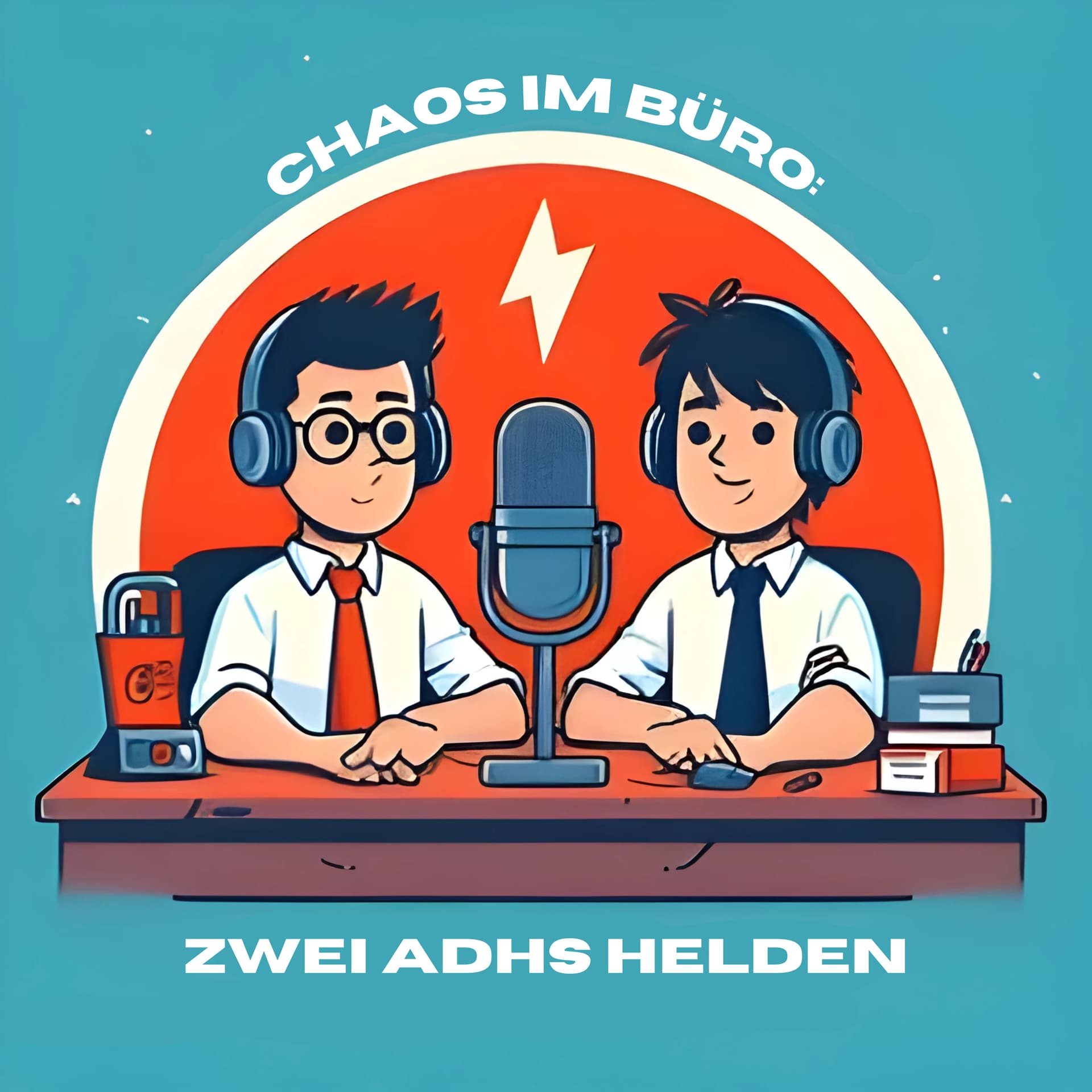Chaos im Büro: Zwei ADHS-Helden