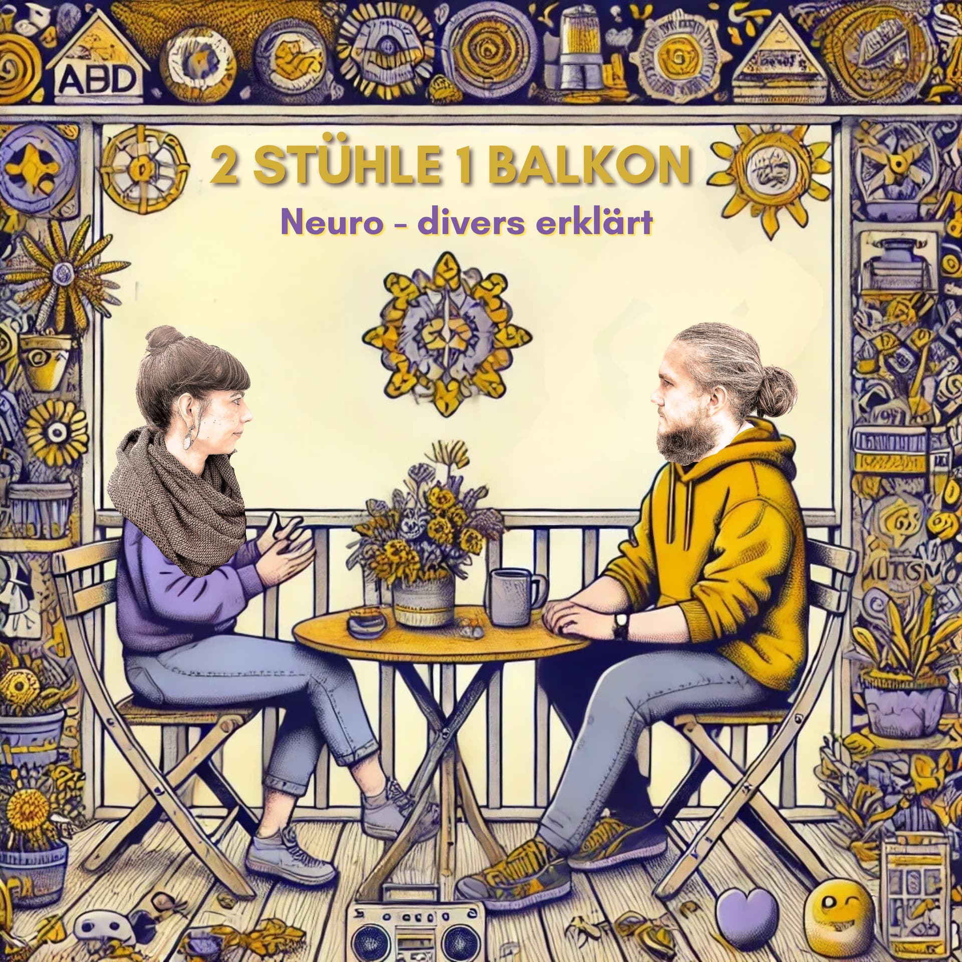 2 Stühle, 1 Balkon – Euer ADHS-Podcast: Humorvoll, informativ und herzlich chaotisch! 🌟 - Podcasts