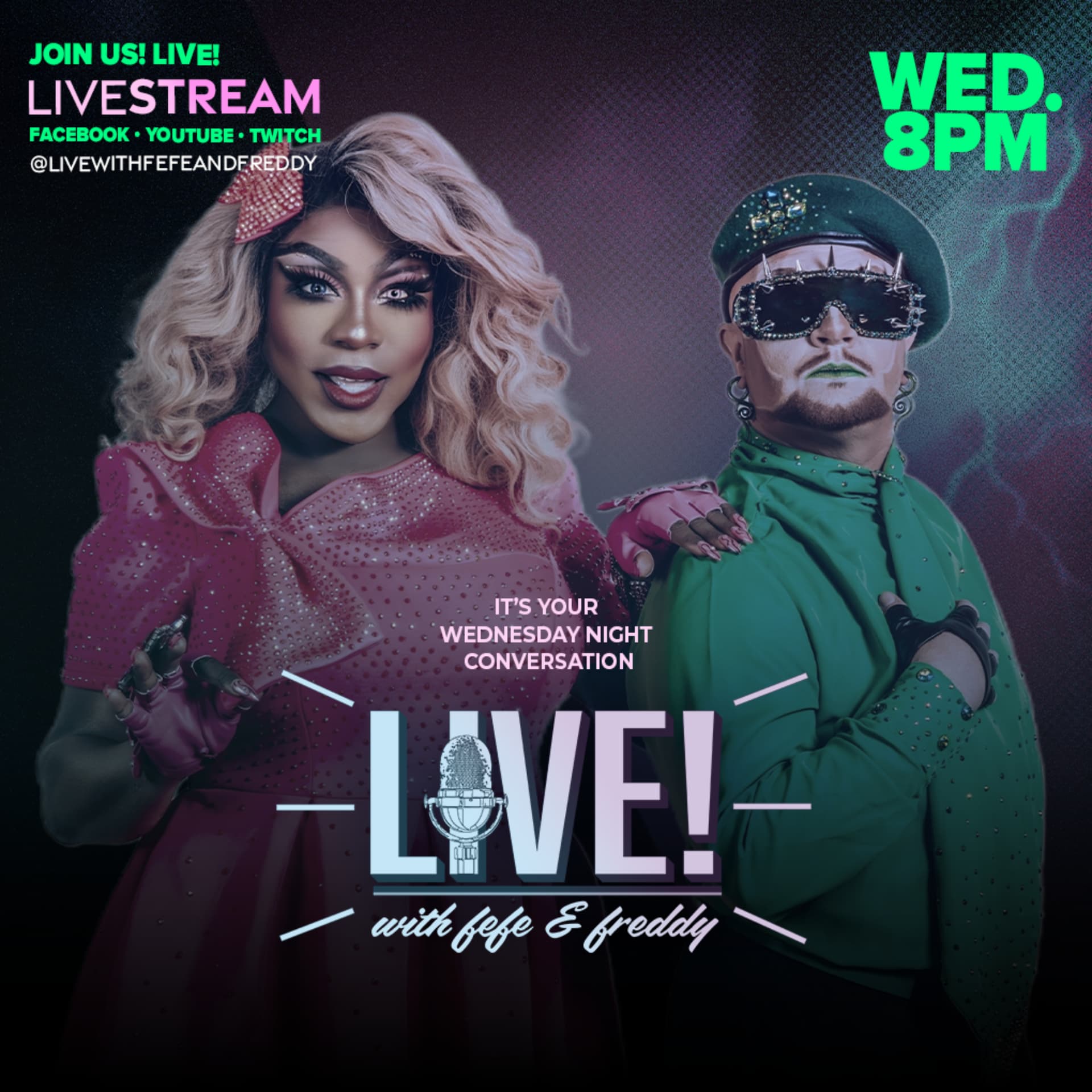 Live! with Fefe and Freddy - Podcasts