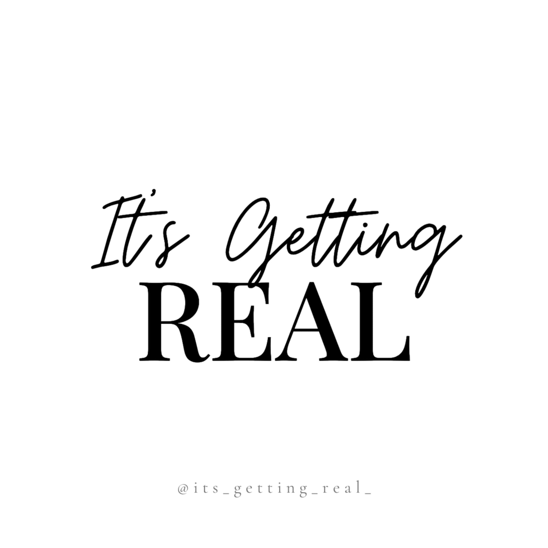 It's Getting Real - Podcasts