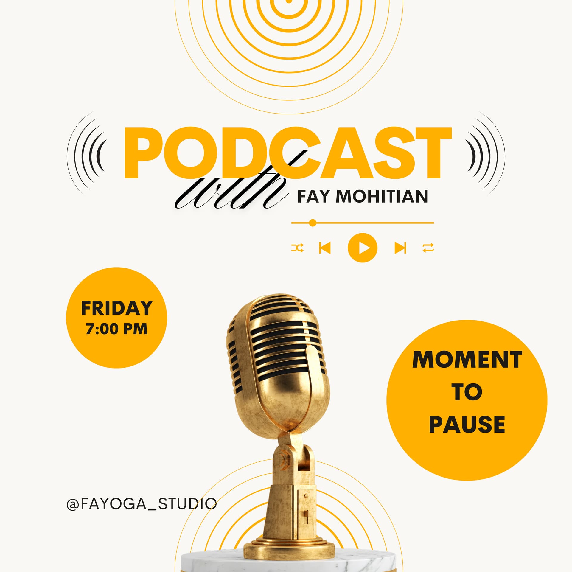 Moment to Pause by Fay Mohitian - Podcasts