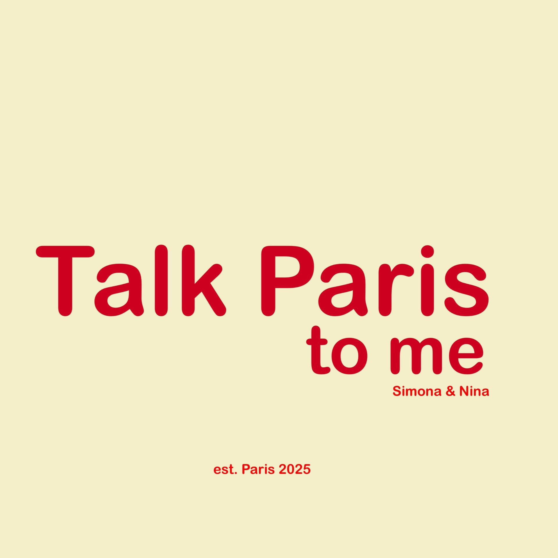 Talk Paris to me - Podcasts