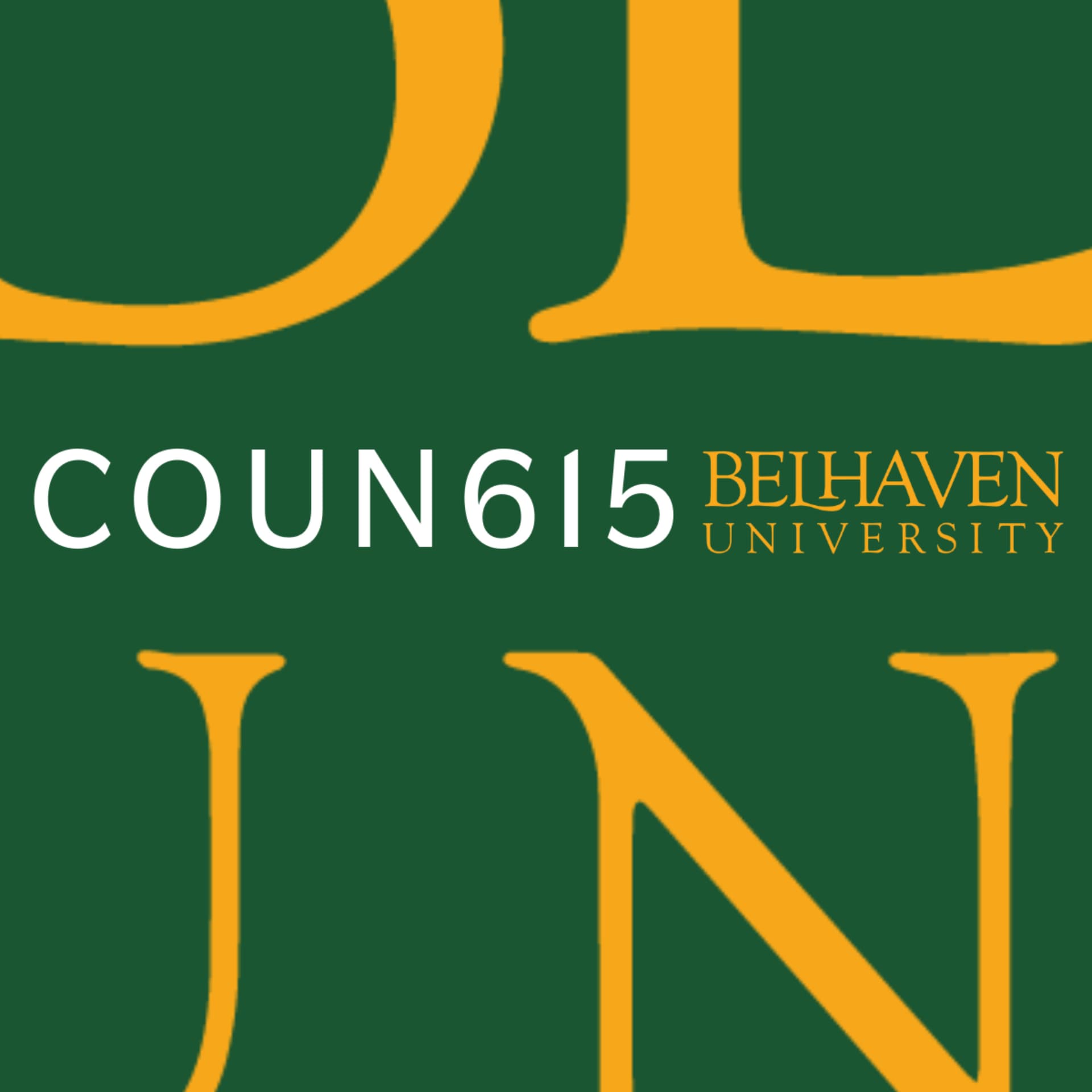 COUN615 - Belhaven University Lectures - Podcasts
