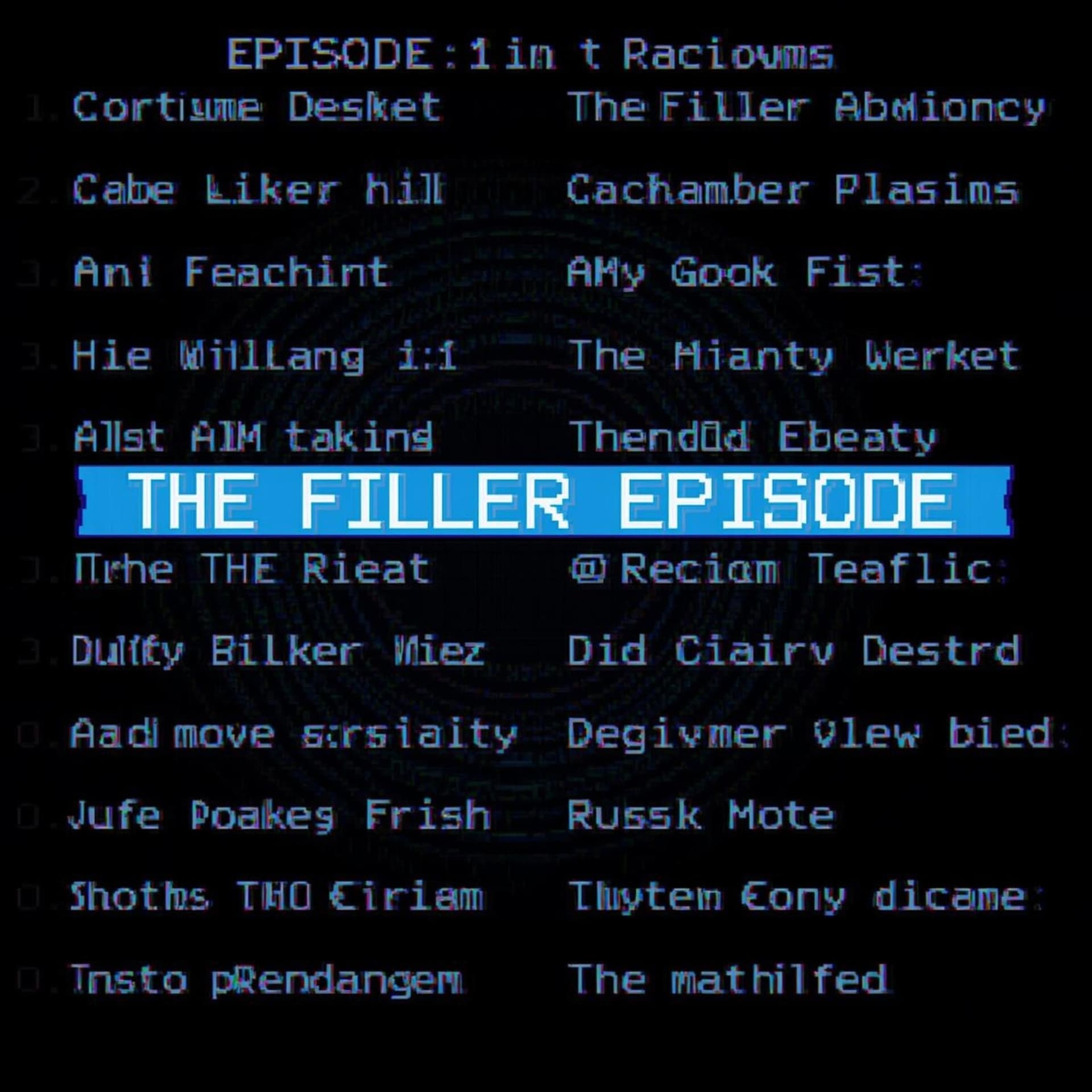 The filler episode - Podcasts