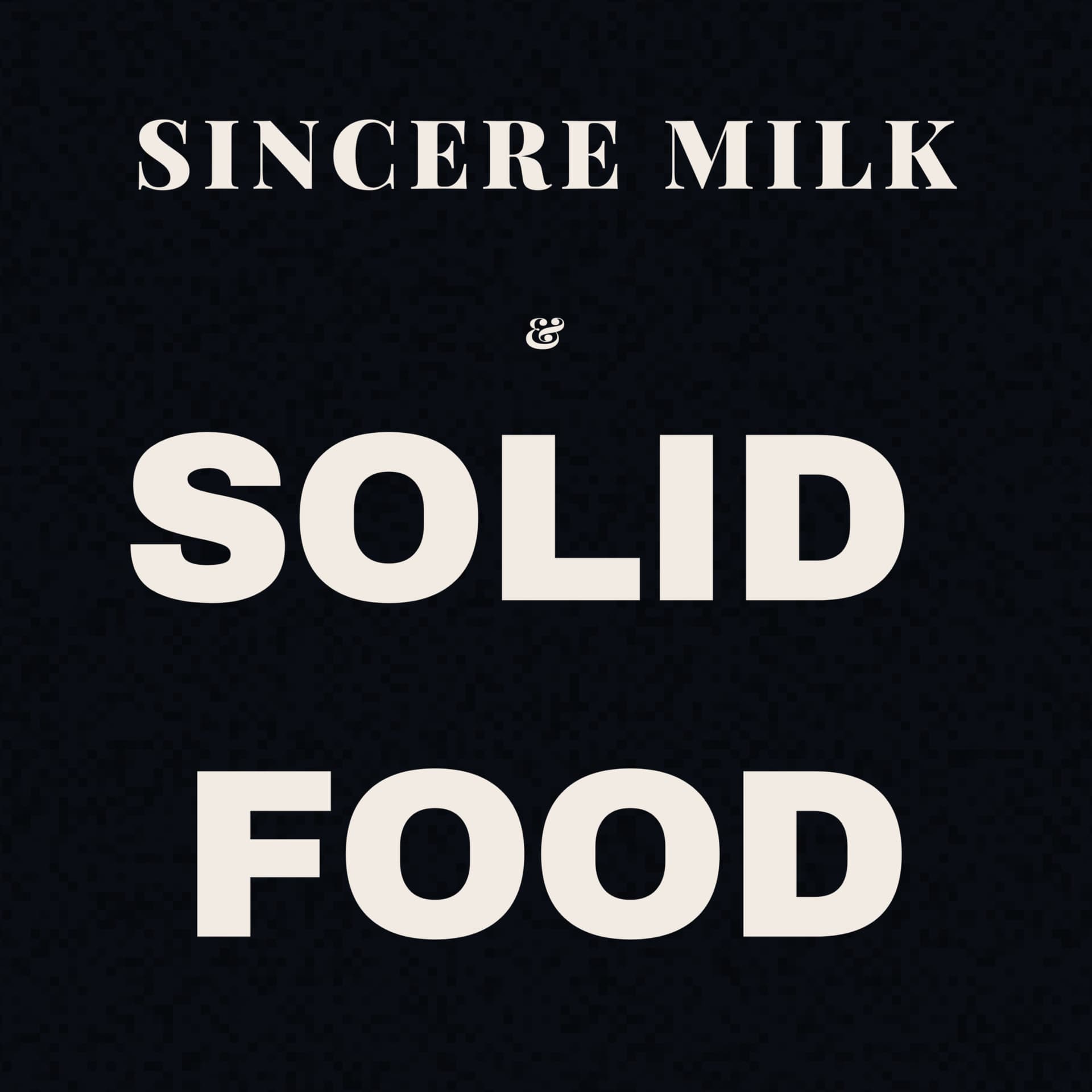 Sincere Milk Solid Food - Podcasts