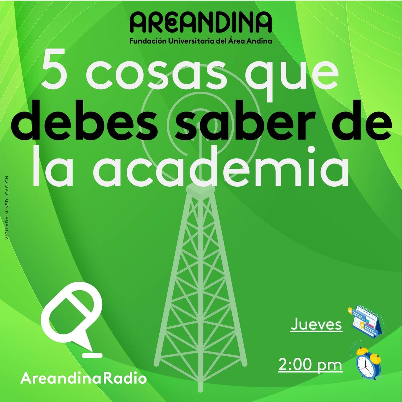 5 cosas que debes saber de la academia - Areandina Radio - Podcasts