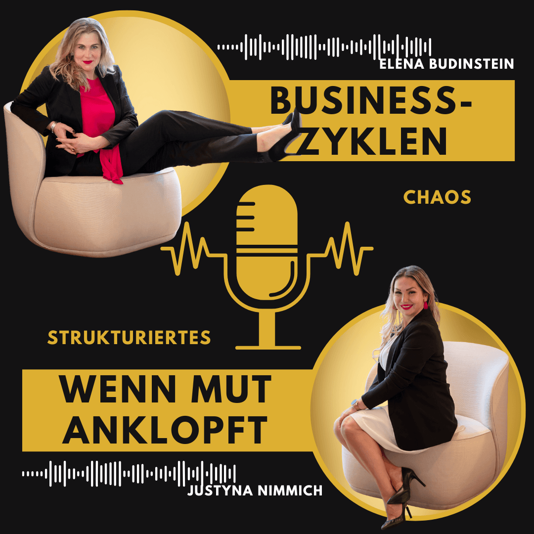 Businesszyklen, wenn Mut anklopft by Elena Budinstein & Justyna Nimmich - Podcasts