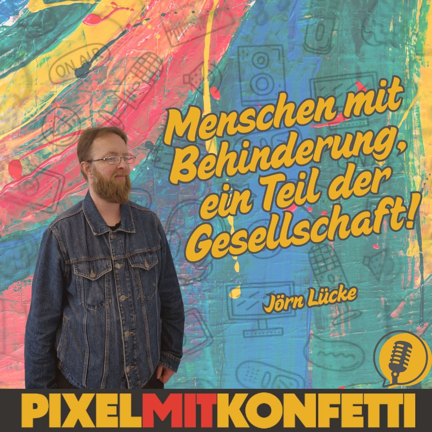 Pixel mit Konfetti: Menschen mit Behinderung, ein Teil der Gesellschaft - Podcasts