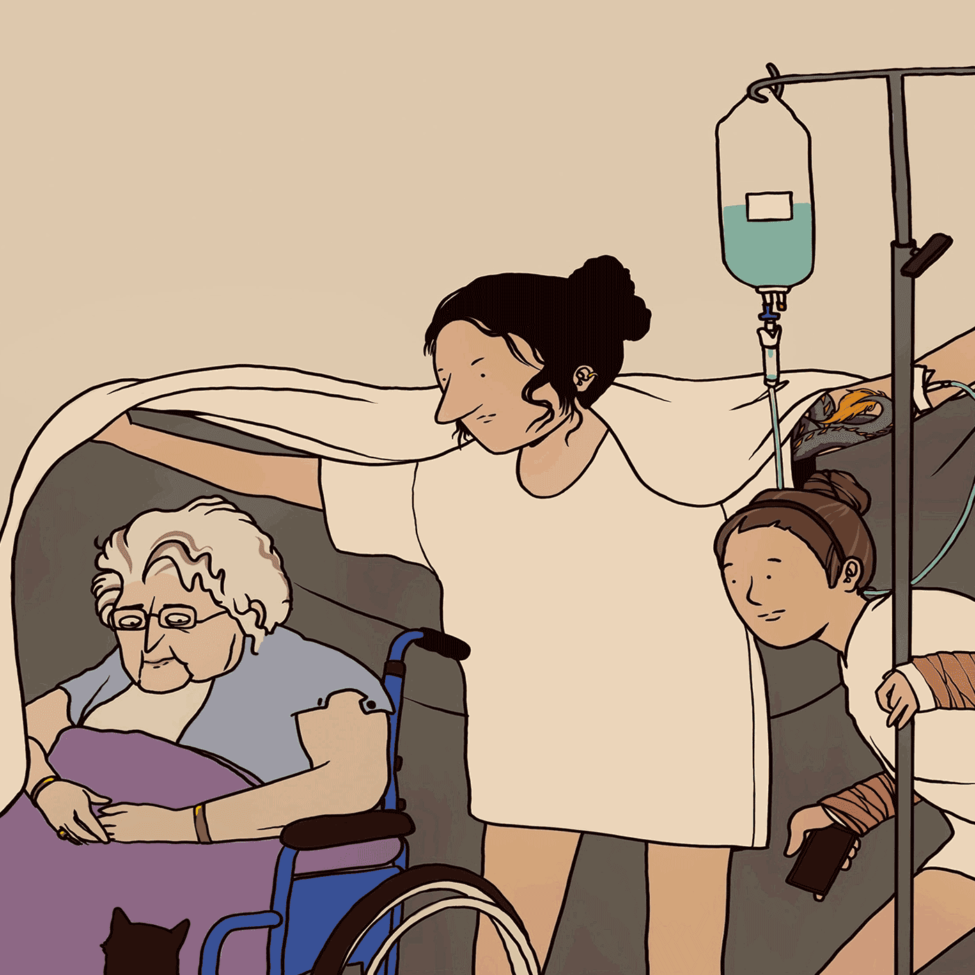 Drei Patientinnen unter einer Decke - Podcasts