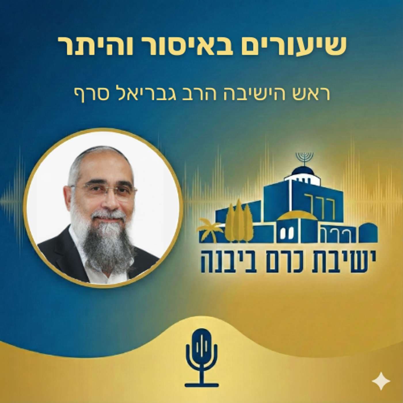 שיעורים באיסור והיתר | הרב גבריאל סרף (ישיבת כרם ביבנה) - Podcasts