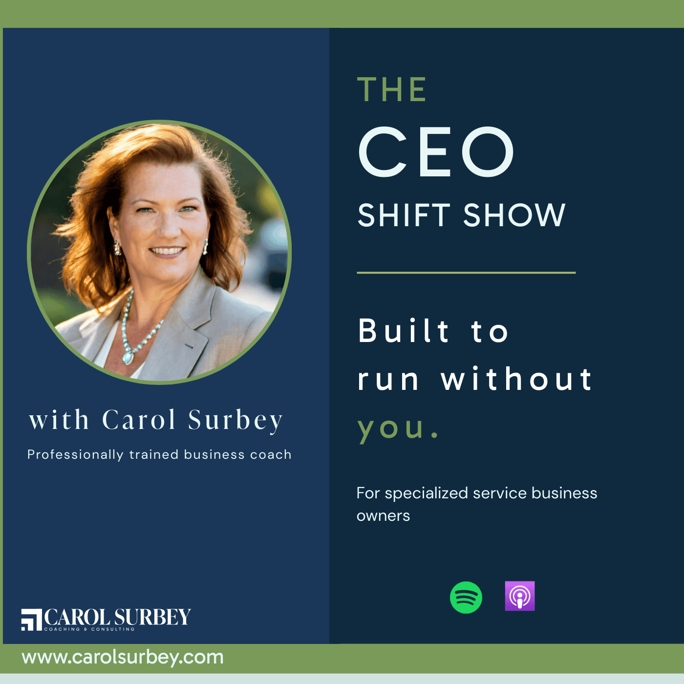 The CEO Shift Show – Built to Run Without You - Podcasts